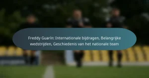 Freddy Guarín: Internationale bijdragen, Belangrijke wedstrijden, Geschiedenis van het nationale team